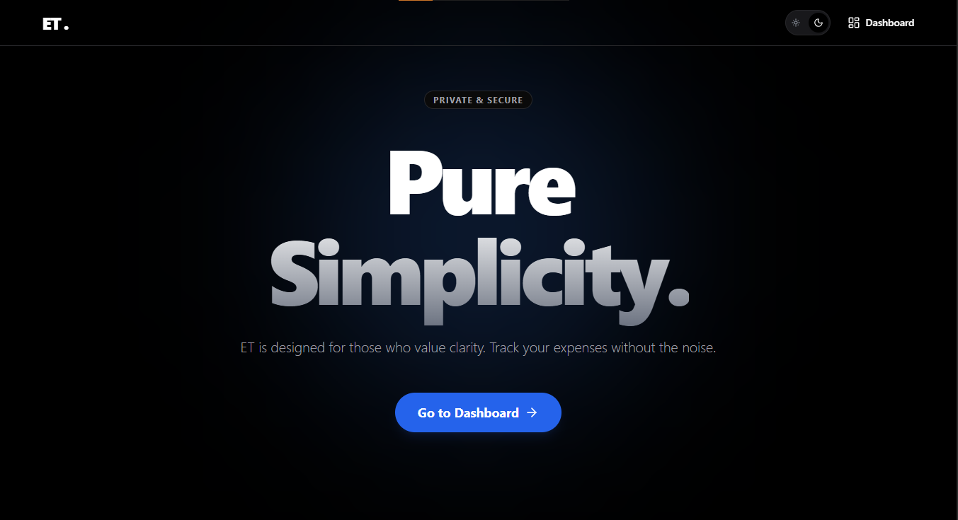 ET - Expense Tracker